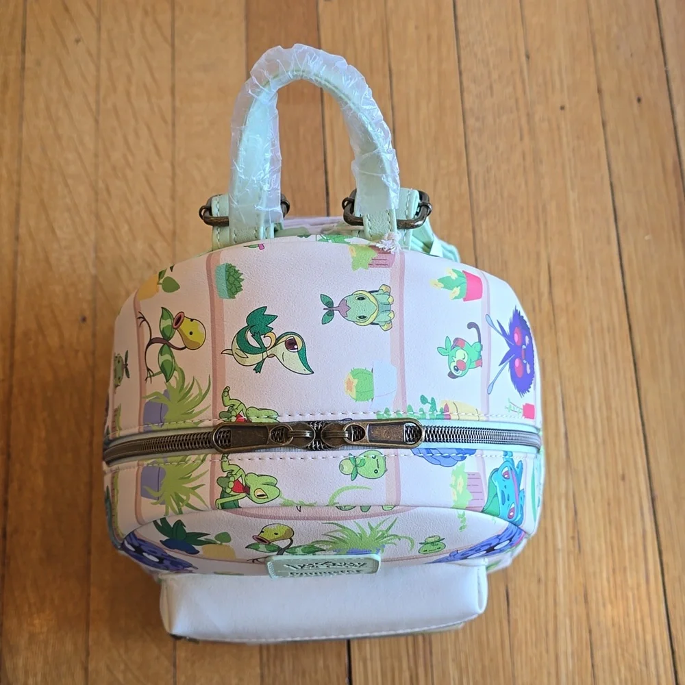 NWT, Loungefly Pokémon Plants Mini Backpack GameStop Exclusive - Picture 6 of 16
